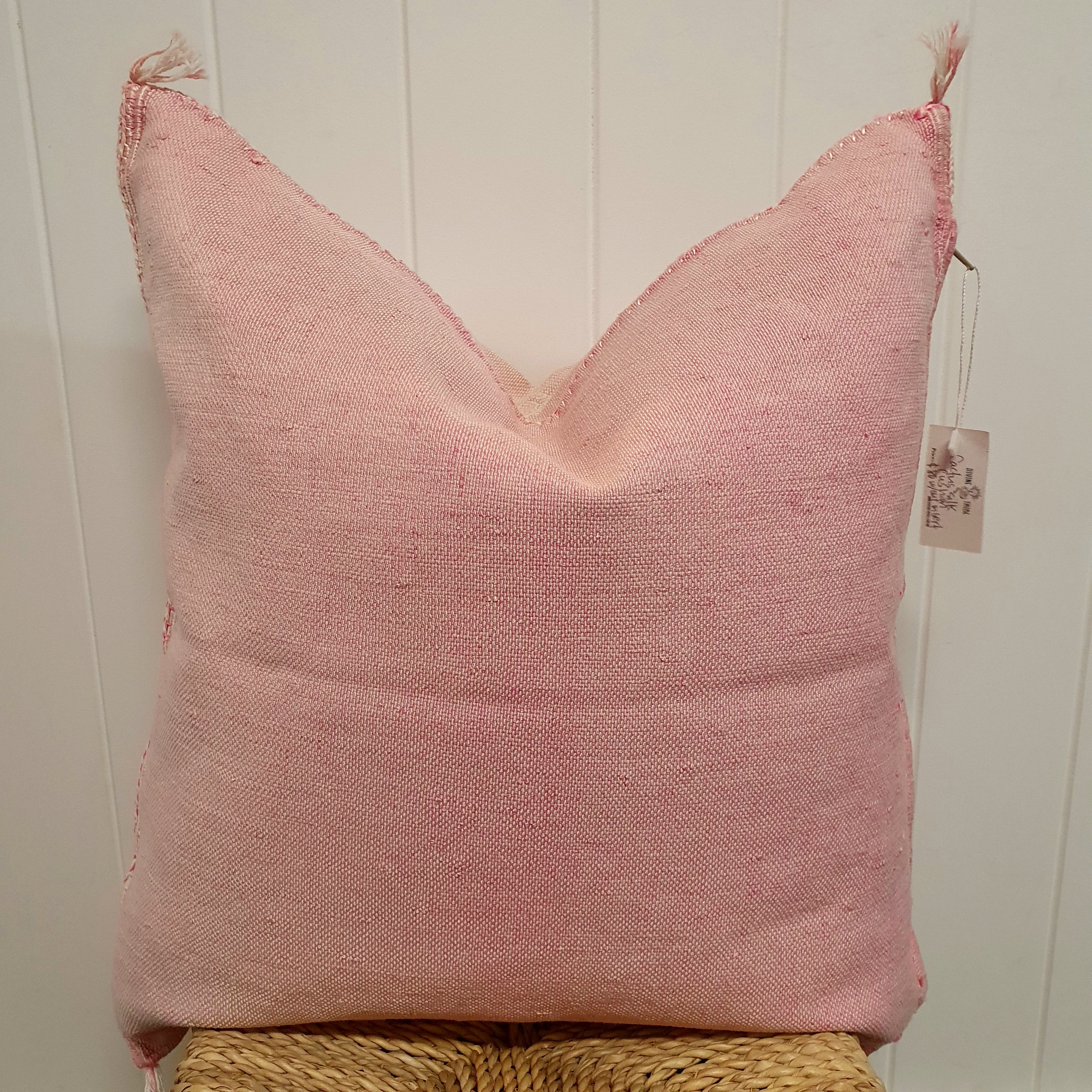 Cactus Silk Cushion // Powder Pink