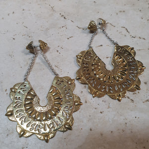 Venus Brass Earrings