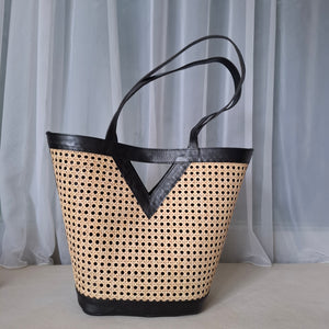 Chloe Rattan Tote Bag