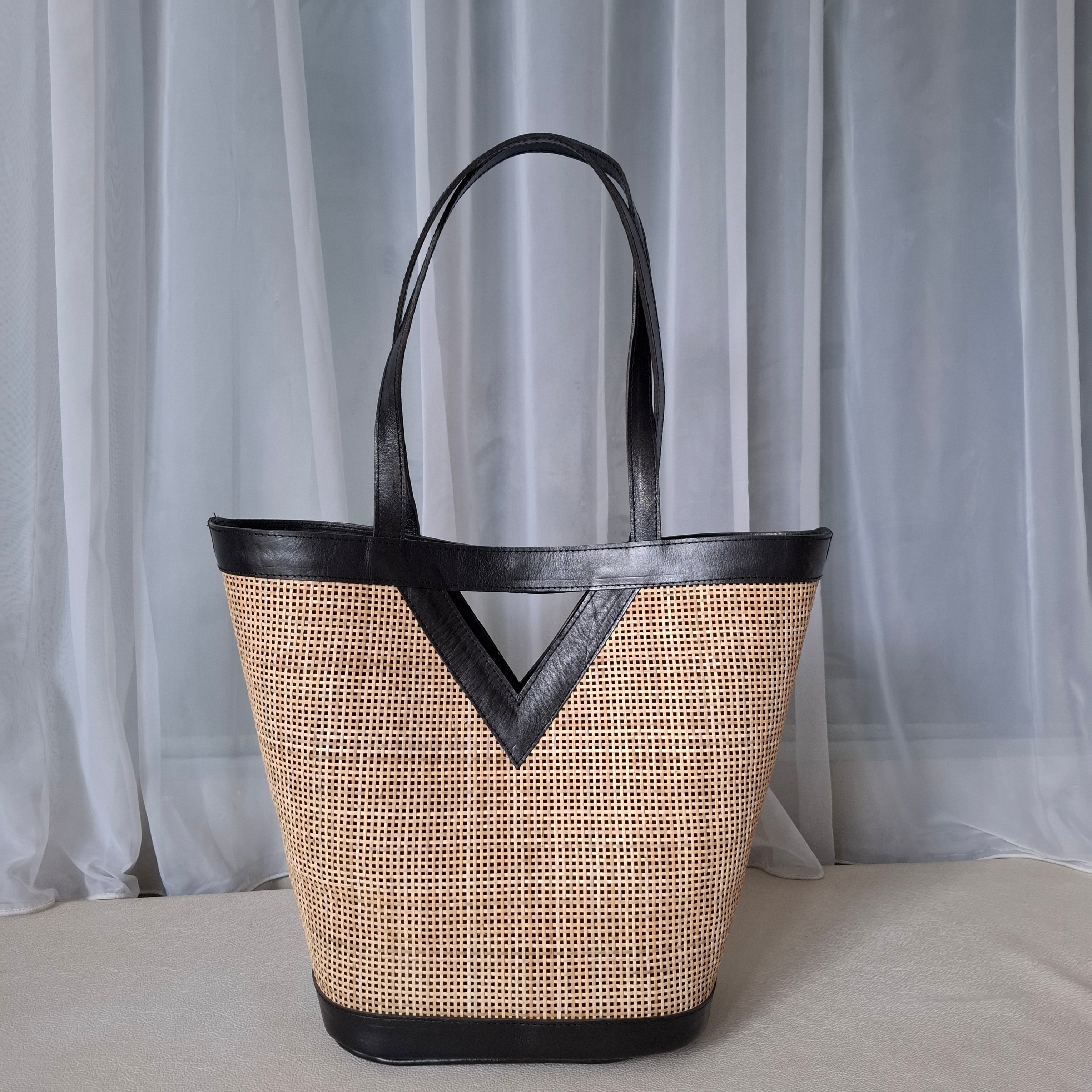 Chloe Rattan Tote Bag