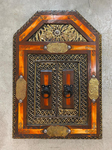 Vintage Moroccan Inlay Mirror
