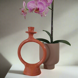 Tadelakt Round Candle Holders