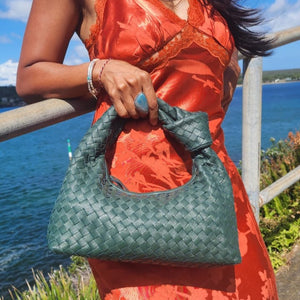 Gigi Woven Bag // Mini Black Leather 4 colours available