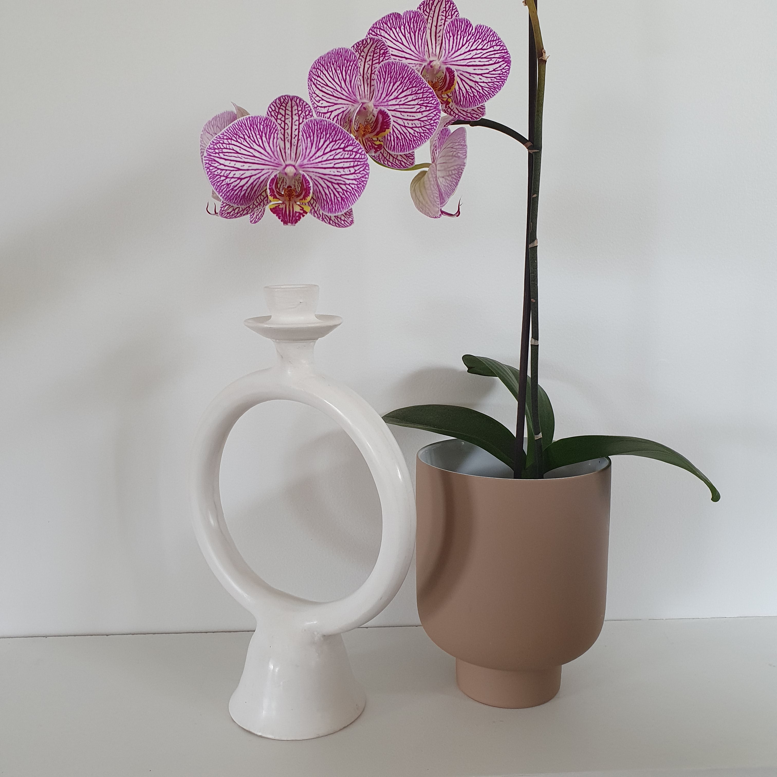 Tadelakt Round Candle Holders