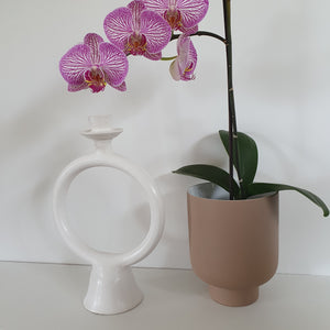 Tadelakt Round Candle Holders