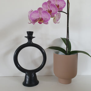Tadelakt Round Candle Holders