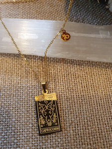 Capricorn Zodiac Necklace