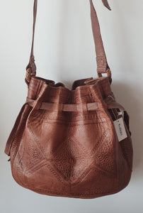 Backside Dahlia leather bucket bag