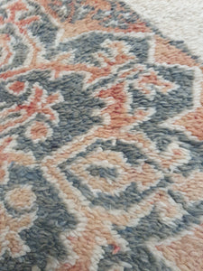 Close up of vintage morccan rug